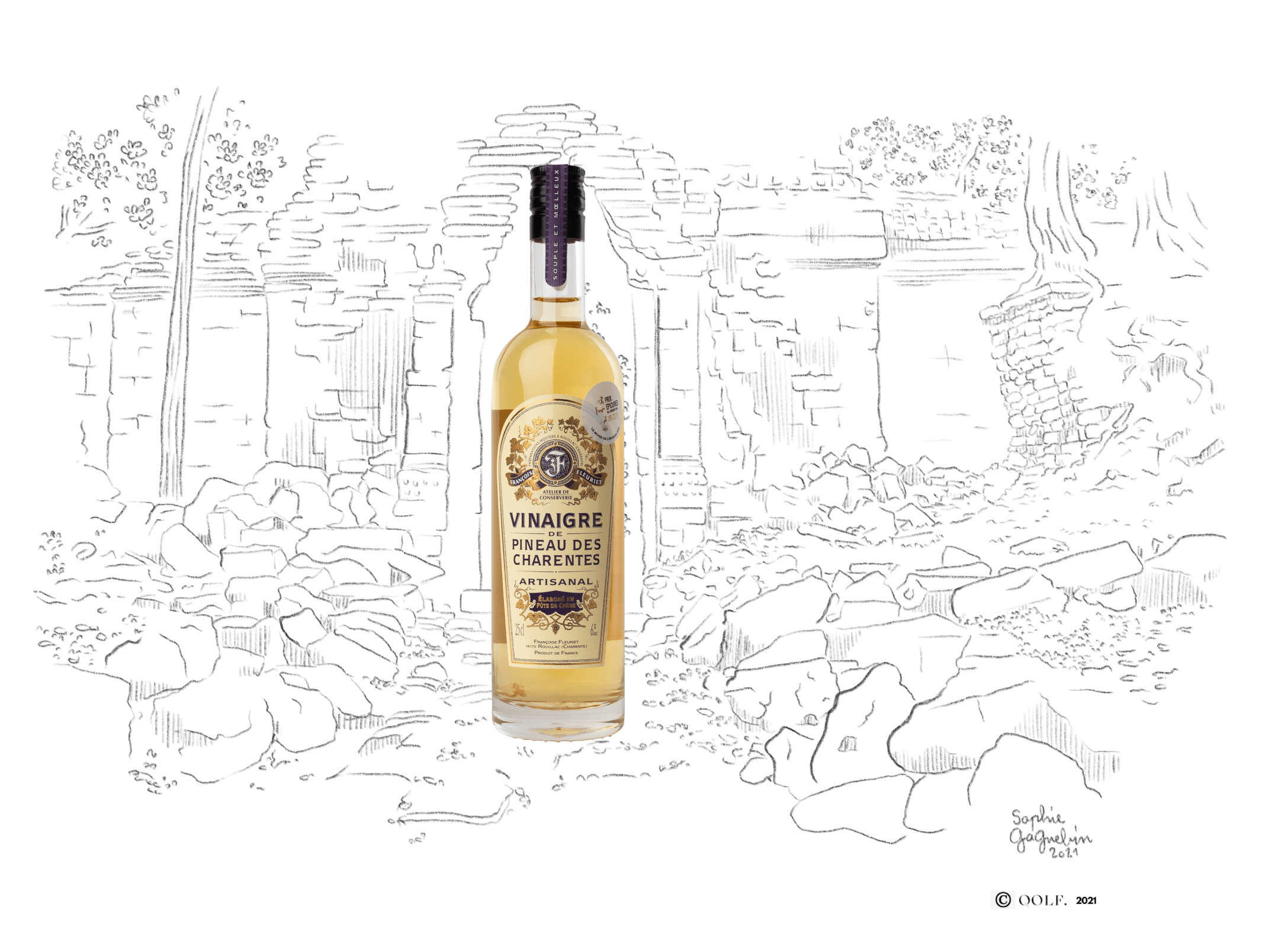 Vinaigre de Pineau des Charentes une création de Françoise Fleuriet